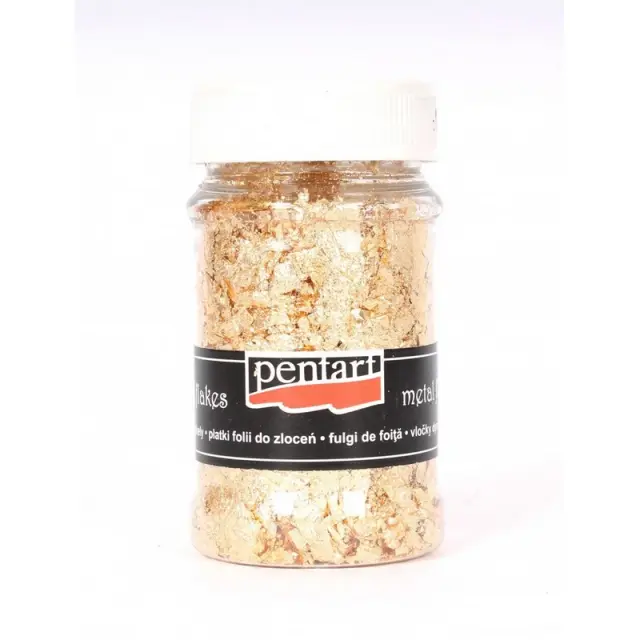 Μεταλλικές νιφάδες Χρυσό 100ml -Pentart M9
