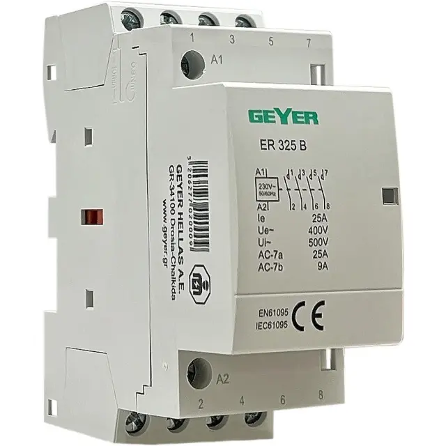 Ρελέ Θερμοσυσσωρευτών 25Α 230V AC 4NO 2.5M Geyer
