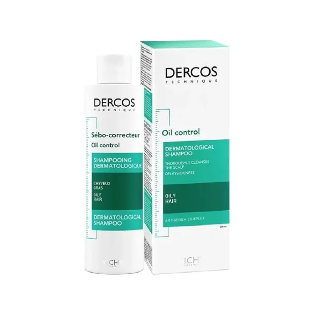 VICHY DERCOS Oil Correct Σαμπουάν για Λιπαρά Μαλλιά με Σαλικυλικό Οξύ και Αντιοξειδωτικά 200ml