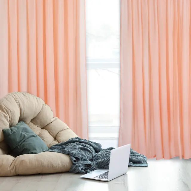 Κουρτίνα Με Τρέσα 300Χ270 Curtain Das Home 2194 Σομόν