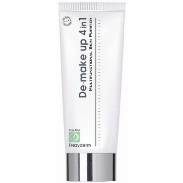 Frezyderm | De-Make up 4 in 1 | Γαλάκτωμα Καθαρισμού για Πρόσωπο, Λαιμό & Μάτια | 200ml