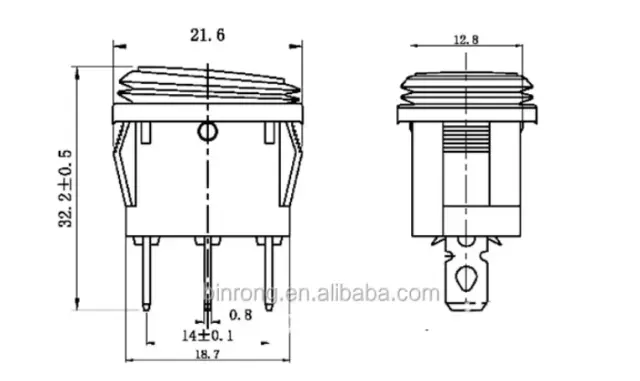 Διακόπτης οχημάτων On/Off - R-F13207B-23-4U - 180940 2