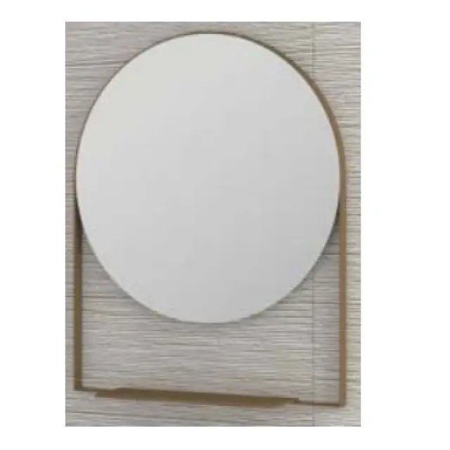 Crown Στρογγυλός Καθρέπτης Μπάνιου 70x100cm Μπρονζέ