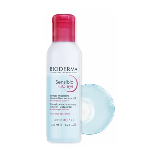 Bioderma Sensibio H2O Eye Διφασικό Νερό Micellaire Καθαρισμού Για Μάτια & Χείλη 125ml