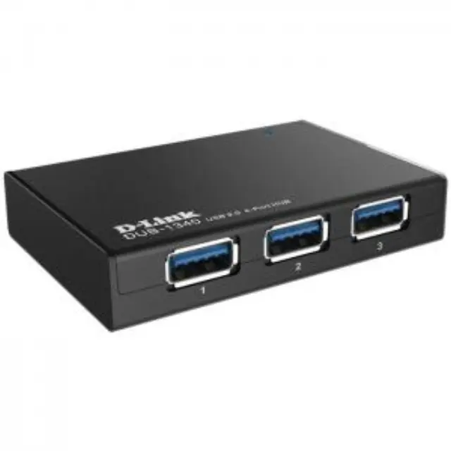 USB 3.0 Hub 4 θυρών σε μαύρο χρώμα. 2