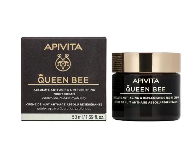 Apivita | Queen Bee Absolute Anti-Aging & Replenishing Night Cream | Κρέμα Νύχτας Απόλυτης Αντιγήρανσης & Εντατικής Θρέψης | 50ml