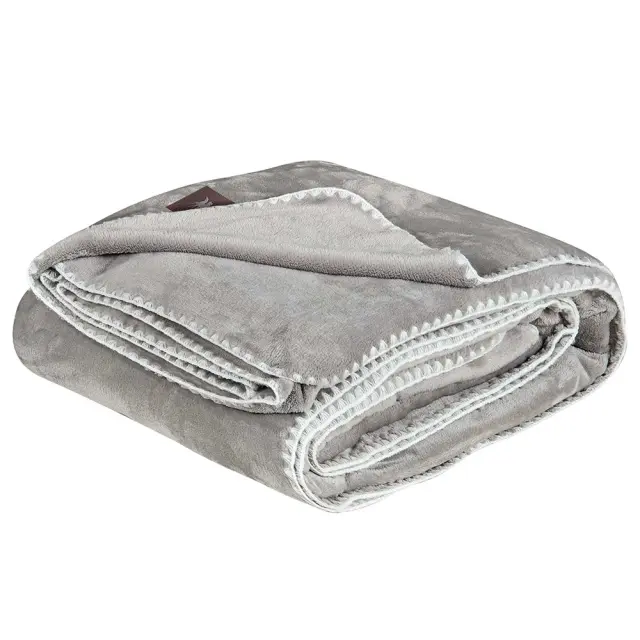 Κουβέρτα 170x240 Μονή 320gsm Fleece Essential Greenwich Polo Club 4439 Grey 100% Πολυέστερ 3