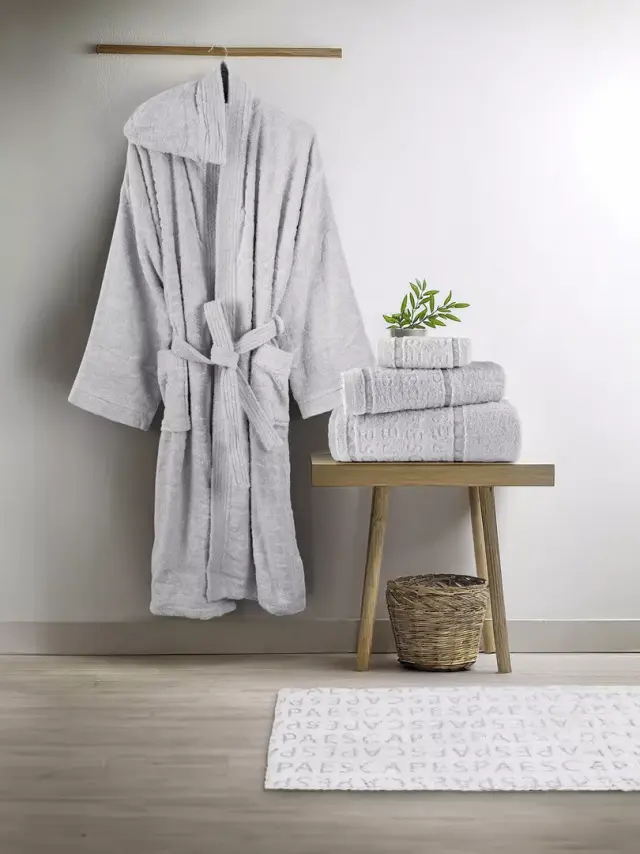 Πατάκι Μπάνιου 50X80 1800gsm Nima Spa Light Gray 100% βαμβακερό