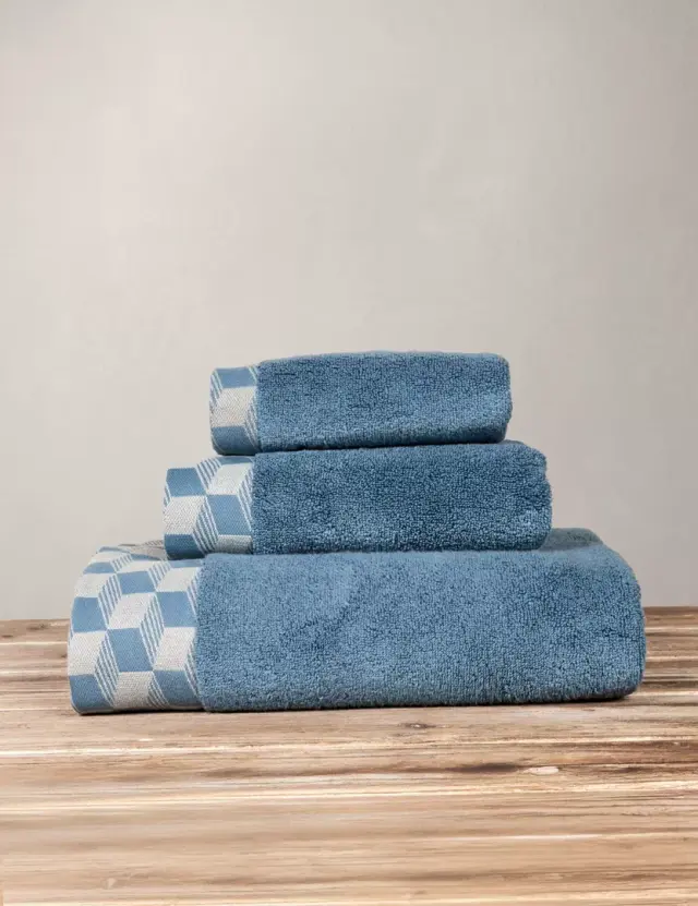 Πετσέτα Λουτρού 90Χ145 600gsm Nima Luxe 100% βαμβακερό- Denim Blue
