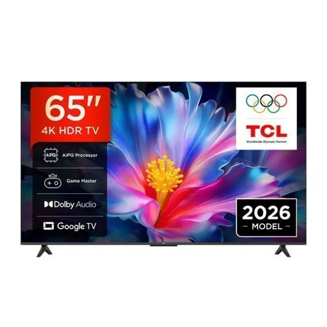 Smart TV 65'' TCL 65P6L - Ανάλυση 4K UHD (3840 x 2160) - Dolby Audio 2.0 - HDR10+ HLG - Δέκτες DVB-T2, DVB-C, DVB-S2 - 3x HDMI, 2x USB, Wi-Fi, Bluetooth65P6L
