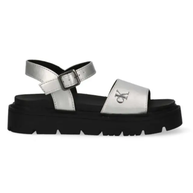 Παιδικά Πέδιλα Calvin Klein Κορίτσι V3A2-83257-1372904 Ασημί (30-39) Ασημί - 30