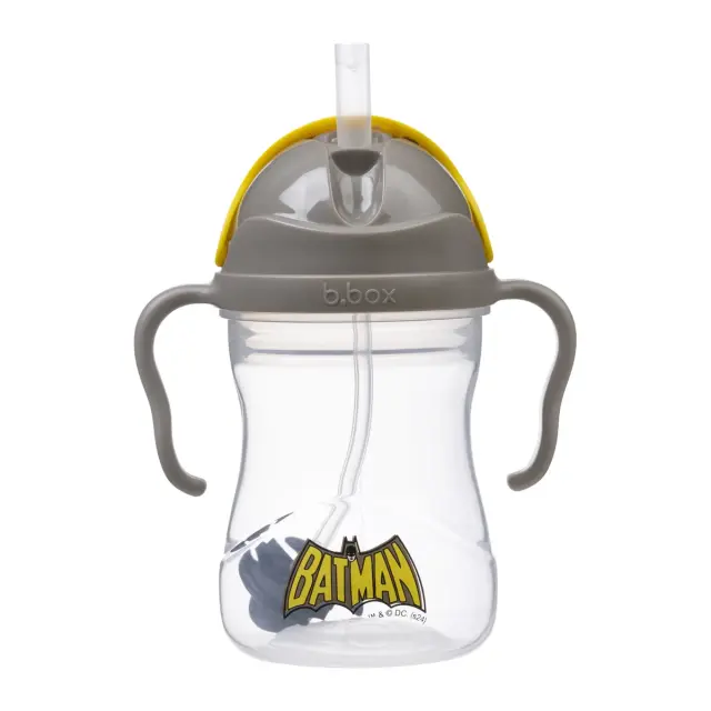 B.Box Παιδικό Ποτηράκι Sippy Cup Batman από Πλαστικό Γκρι 240ml 2