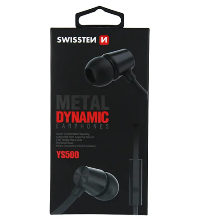Ακουστικά Handsfree Swissten YS500 - 3.5mm - Black 2