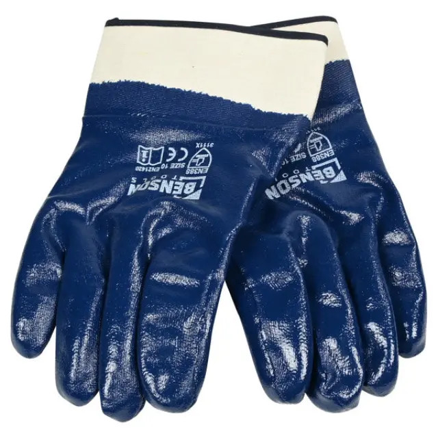 Working gloves full nitrile dip size 10