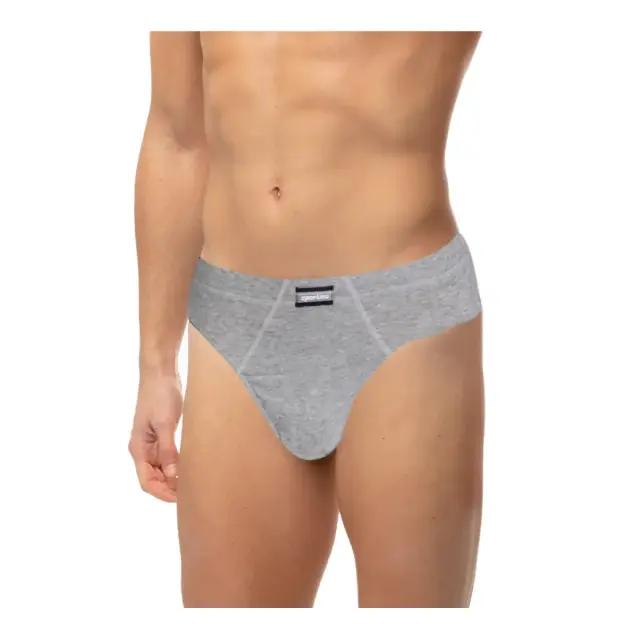 Minerva Ανδρικό Slip Sporties, Χρώμα Γκρι Μελανζέ - 2XL
