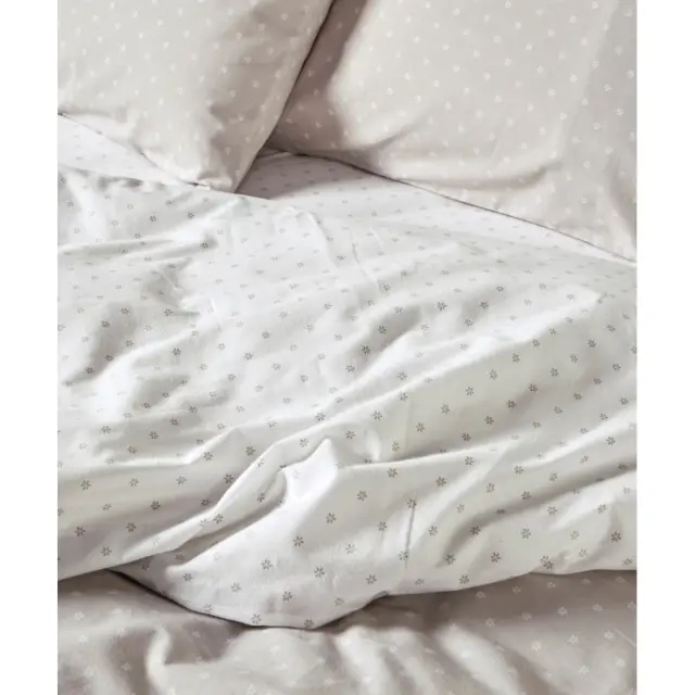 Σετ Παπλωματοθήκη Υπέρδιπλη 3 Τεμαχίων Kentia Mary 26 Beige-White 225x245 3