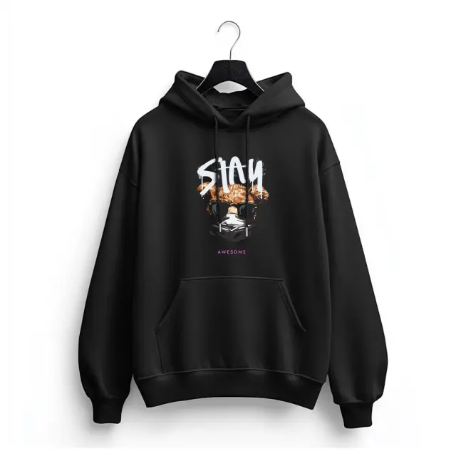 Φούτερ Noshame® Μαύρο με τύπωμα - 3025141 - XXL