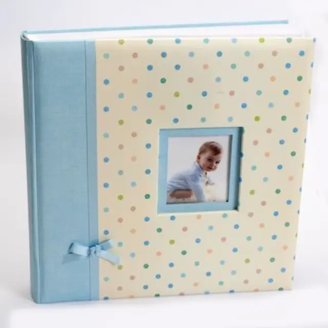 Άλμπουμ Παιδικό πουα γαλάζιο dots blue 32x32 cm 80 σελίδες με ριζόχαρτο