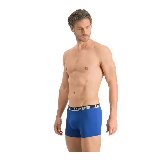 HEAD Ανδρικό Boxer Super Soft Cotton - Διπλό Πακέτο, Χρώμα Μπλε-Μαύρο 3