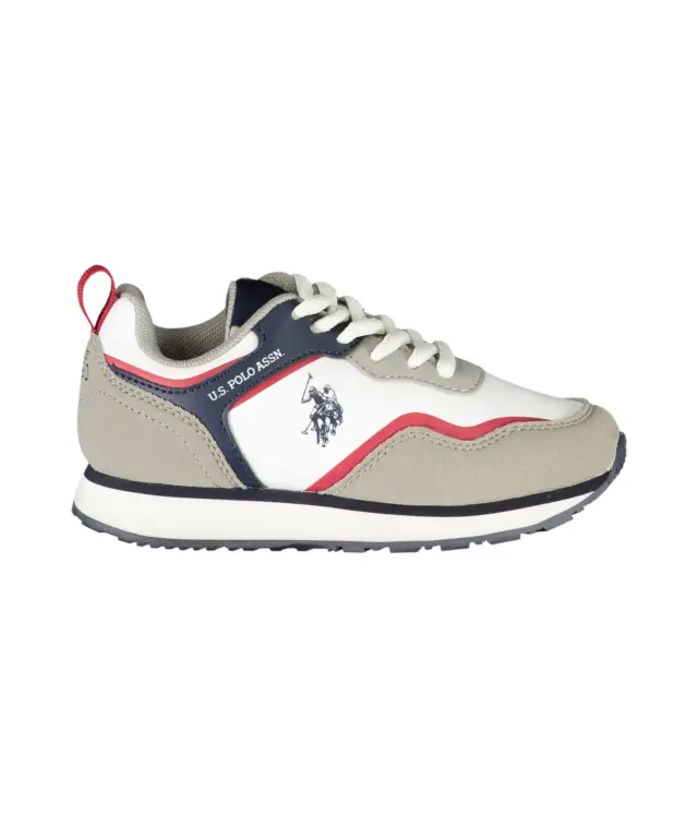 U.S. Polo Assn. - Παιδικά Sneakers Nobik NOBIK010KCNH4-WHI-LGR Λευκό/Μπλε - 31