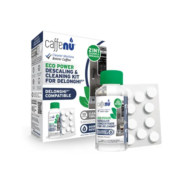 Caffenu Descaling & Cleaning KIT for Delonghi (10xTablets, 1x αφαλατικό 200ml)