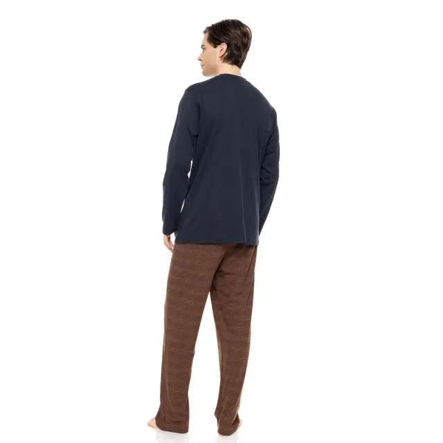 Ανδρική Πυτζάμα Bronze Plaid W-M742 Τύπος Ulisse - M 3