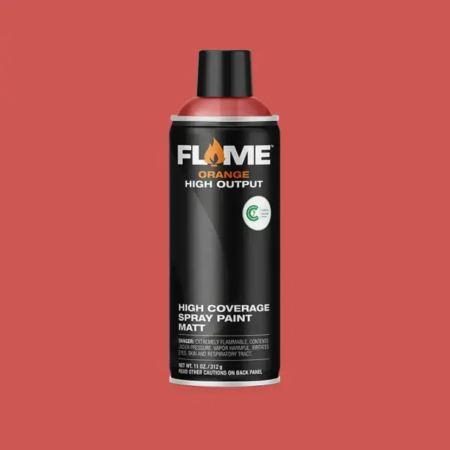 Flame Orange Spray Paint 400ml FO-305 Coral Red