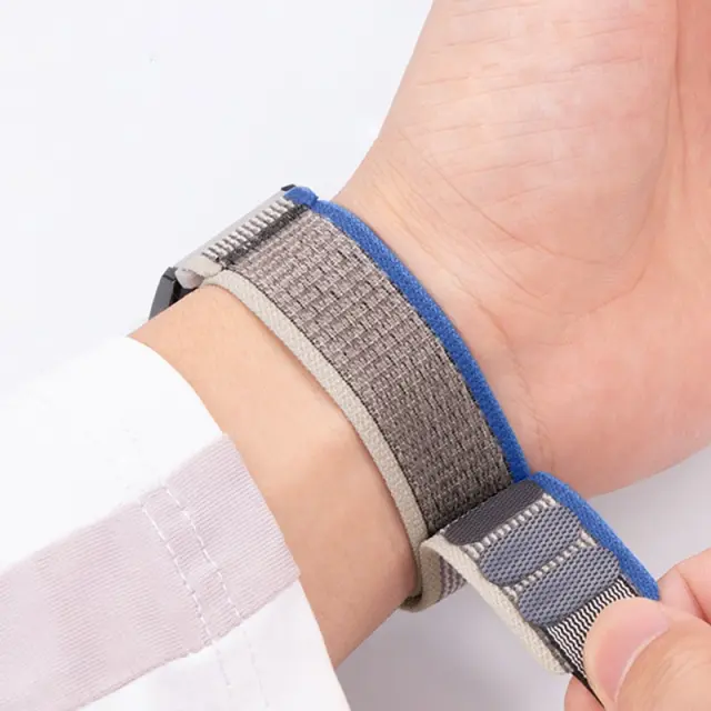 Watchband Hoco WH04 Belle Series από Nylon για Samsung Huawei Xiaomi Vivo OPPO κα 20mm Universal Μπλε-Γκρι 3