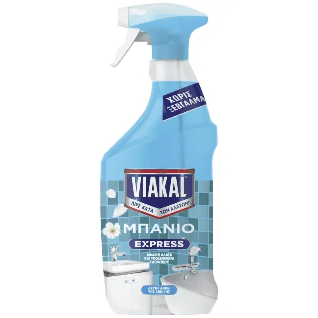 Viakal Exprees Μπάνιο Spray Λευκά Άνθη 800ml