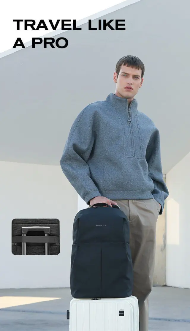 Σακίδιο Πλάτης Laptop 25L 15,6 Bange 3078 μαύρο - One Size 3