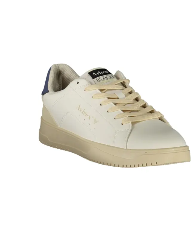 Avirex - Ανδρικά Sneakers PANSIT003-131 Λευκό/Μπλε 2