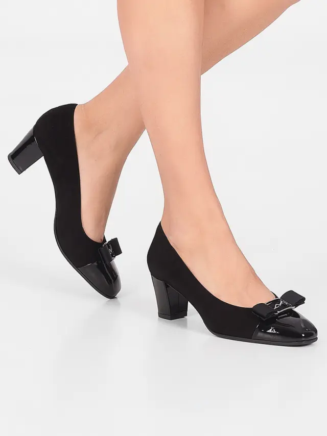 Musella Γόβες Γυναικείο δέρμα Nubuck Μαύρο MUS/014233 VER/NERO 2