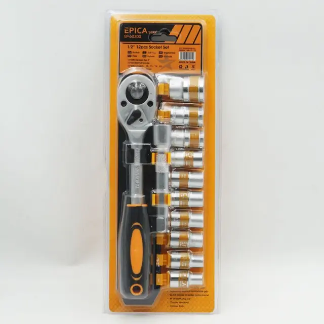 ΣΕΤ ΚΑΣΤΑΝΙΑ ΜΕ ΚΑΡΥΔΑΚΙΑ 1/2" 12ΤΜΧ EPICA STAR EP-60300