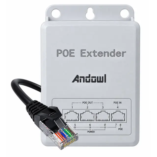 Andowl Αδιάβροχος Ενισχυτής Δικτύου PoE Extender 1000Mbps IP66 Q-PE01 - Waterproof PoE Extender 1000Mbps IP66 0751286 2
