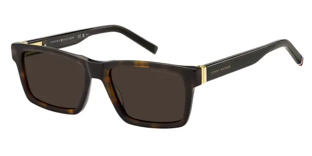 Tommy Hilfiger Unisex Γυαλιά Ηλίου με Καφέ Σκελετό και Καφέ Φακό TH2309/S 086/70