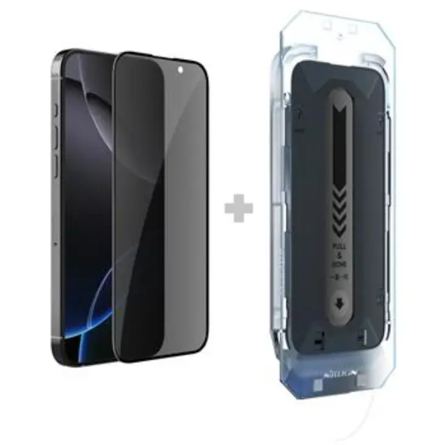 Nillkin Tempered Glass 0.25mm Guardian 2.5D for Apple iPhone 16 Pro Max Black (with applicator)