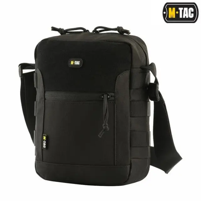 M-Tac Satellite Bag Gen.II-Τσάντα Ώμου με Κρυφή Θήκη Όπλου - 01-Black-Μαύρο