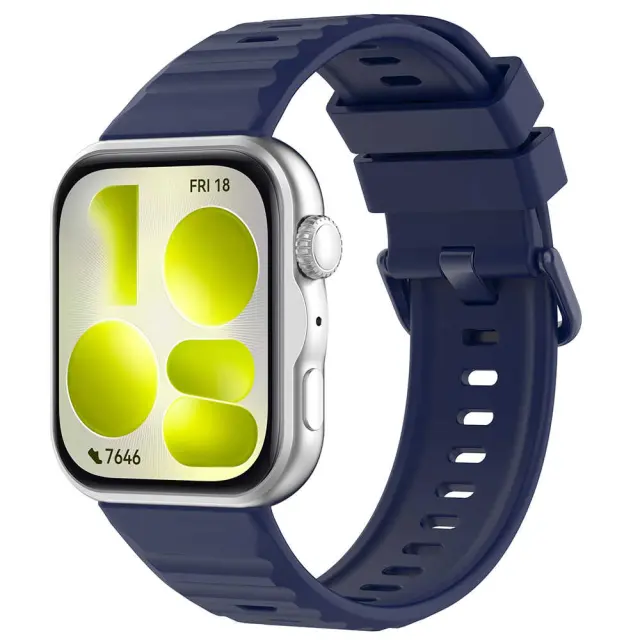 Techsuit - Watchband (W082) - Huawei Watch Fit 3 / Fit 4 / Fit 4 Pro / Fit 5 / Fit 5 Pro - Navy Blue
