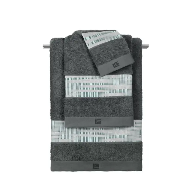 Πετσέτες Tokyo (Σετ 3τμχ) Cuba Cement - Anthracite Guy Laroche
