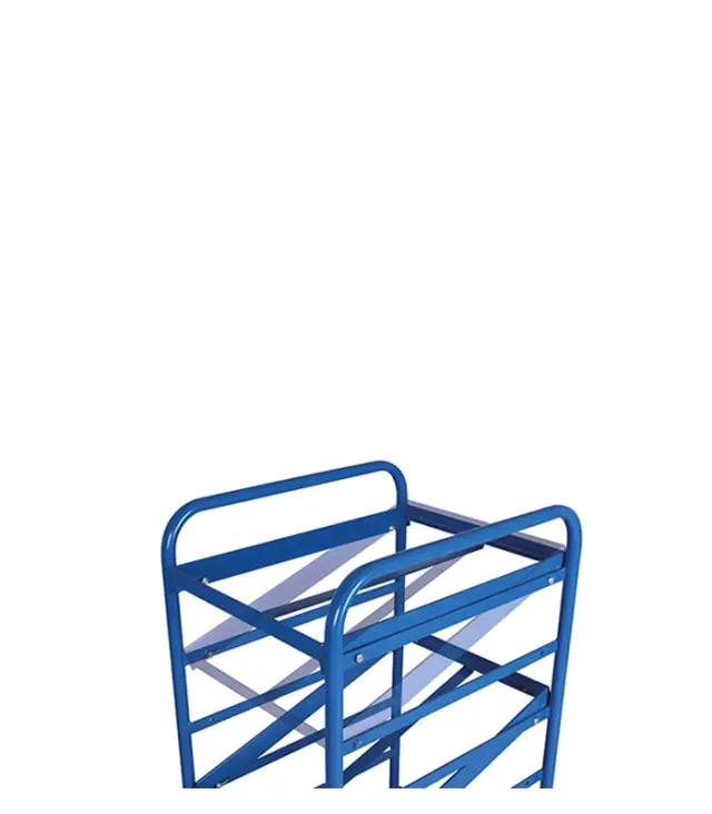 Variofit sw-610.202 Τρόλεϊ Μεταφοράς 3 Επιπέδων με 6 Κουτιά + Επικλινή Ράφια για Φορτίο Βάρους ως 200kg 2