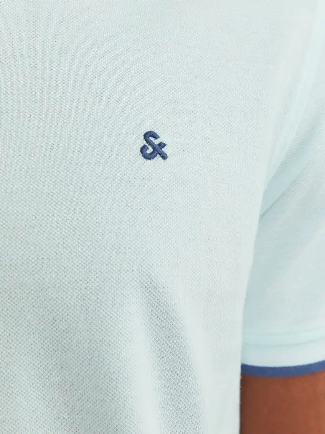 JJEPAULOS POLO SS NOOS Soothing Sea 3