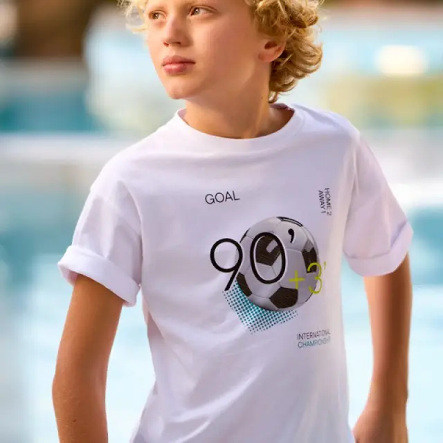 Junior 10 έως 18 ετών Μπλούζα λευκό - 16Ε