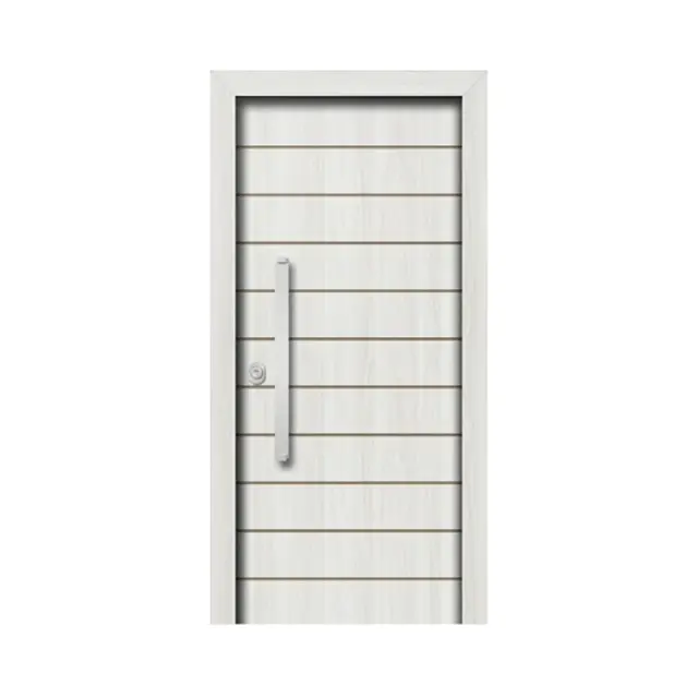 Θωρακισμένη πόρτα με επένδυση Laminate και σχέδιο παντογράφου L 812 Κατασκευαστική