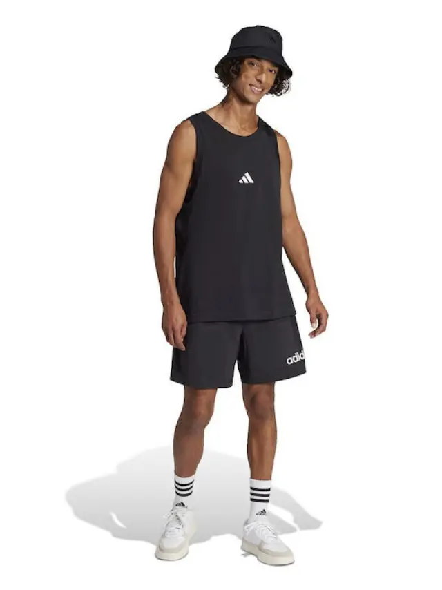 Adidas Performance Essentials Small Logo ανδρική αμάνικη μπλούζα - S 3