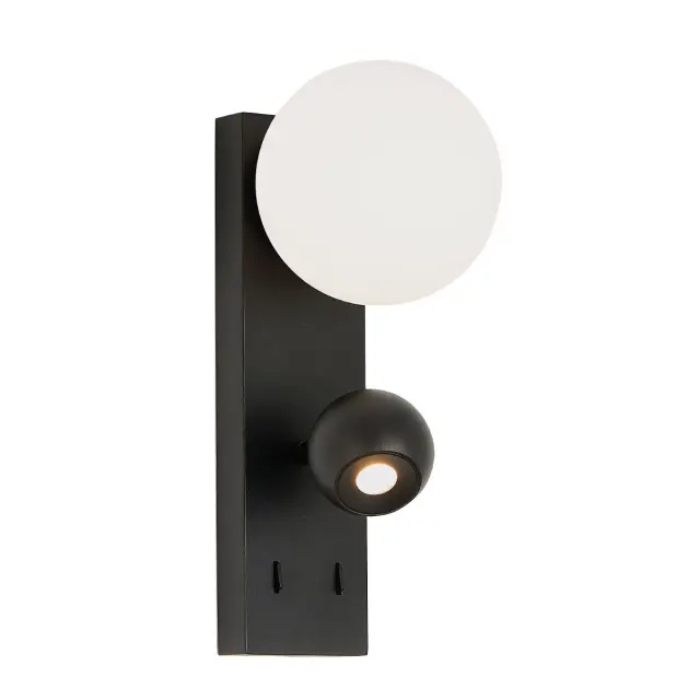 Aira 04576/WA/B/W Απλίκα τοίχου led μαύρη Άσπρο