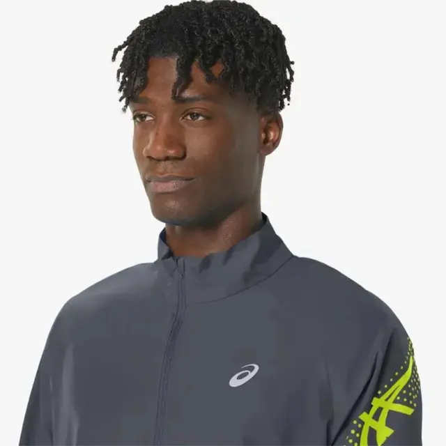 Asics Men's Icon Jacket Γκρι Σκούρο 2011C733-021 (Asics) 3