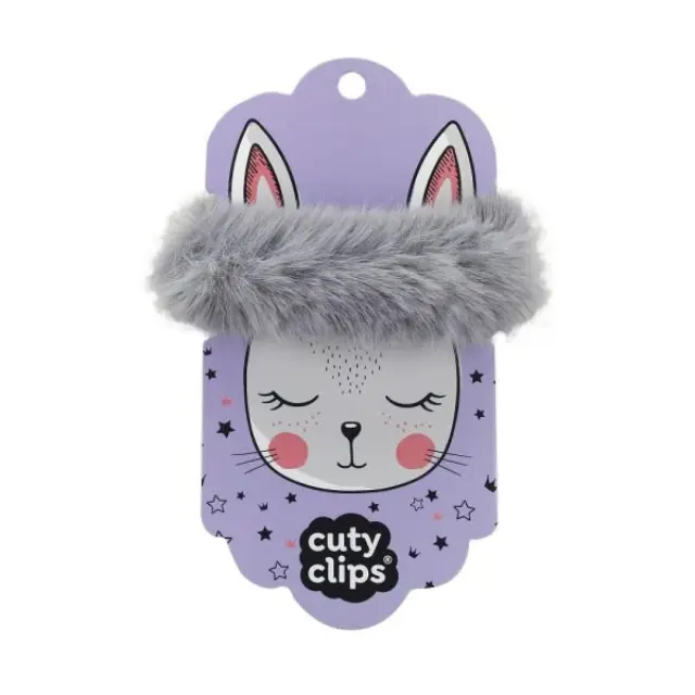 Cuty Clips Fluffy Bunny Παιδικό Γούνινο Λαστιχάκι Μαλλιών No14 - Μωβ Παστέλ