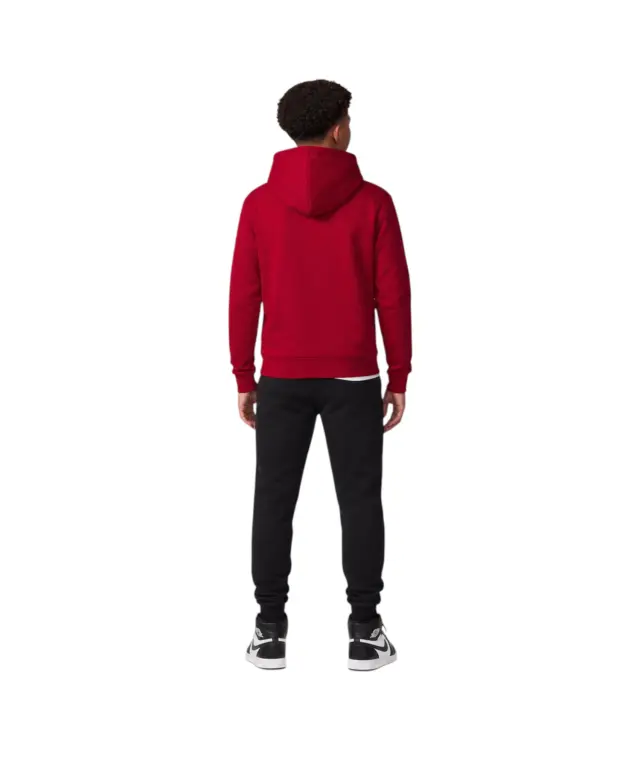 Jordan - Παιδική Μπλούζα Φούτερ με Κουκούλα Baseline MJ Stretch 95D665-R78 Κόκκινο - 8-10 ετών 2