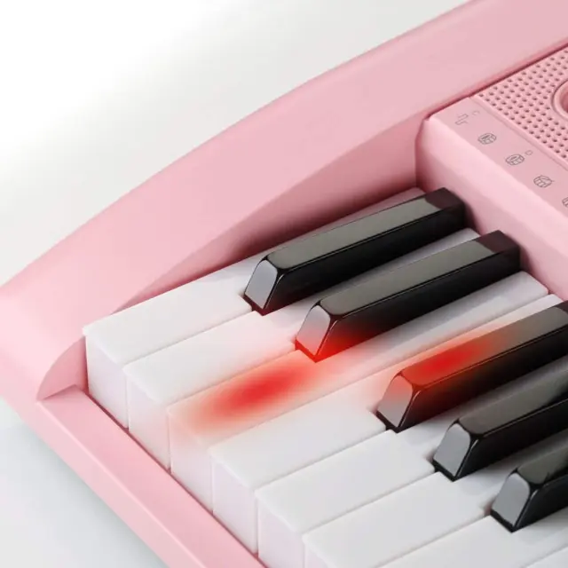 SUPRIMO 6136L PK keyboard organ with microphone for children, illuminated keys, pink housing 3
