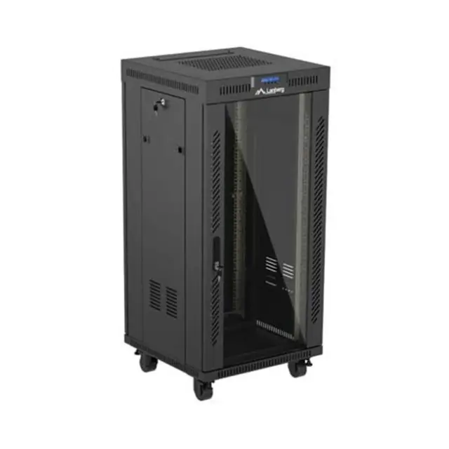 Lanberg Καμπίνα Rack 19" 24U 600x600 Black LCD V2 (FF01-6624-12BL) 2